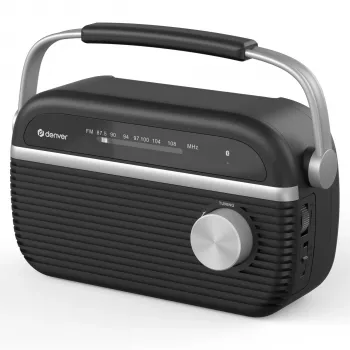 DENVER TRB-67B DAB+ & FM radiowekker - zwart