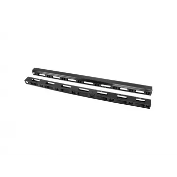 Lanberg verticale kabelorganizer 19 inch 37U zwart 2 stuks