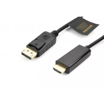 Accura DisplayPort-naar-HDMI-kabel 3,0 m 4K@60Hz 18Gbps HDCP 2.2 verguld zwart