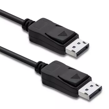 Qoltec DisplayPort 1.1 kabel, stekker naar stekker, 4K, 2m, zwart