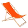 Klassieke ligstoel van beukenhout GreenBlue GB183 oranje