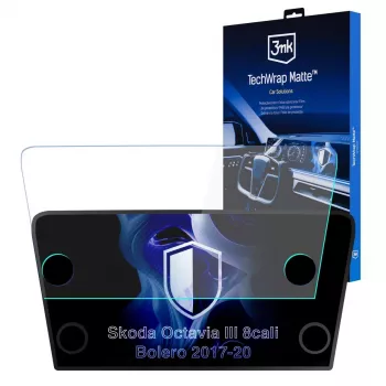 3MK PROTECTION Skoda Octavia III Bolero (2017-2020) TechWrap matte beeldschermbeschermfolie voor de middenconsole