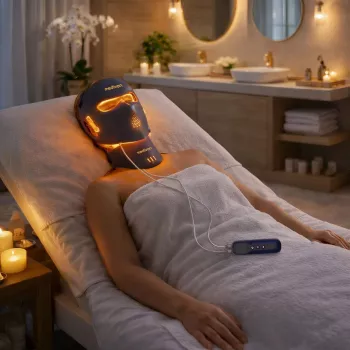Medivon Lumi 3D Pro LED-lichtmasker voor het gezicht, marineblauw