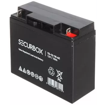 Batterij 12V/18Ah Securbox