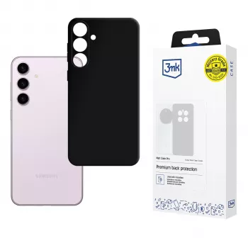 3mk Matt Case Pro voor Samsung Galaxy S24 - zwarte flexibele TPU-achterkanthoes, militaire valbescherming, anti-vergeling, matte afwerking