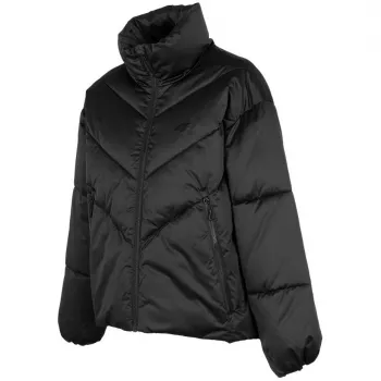 4F dames winterjack met kunstmatige dons, diepzwart, H4Z22 KUDP019 20S