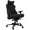 YUMISU 2053 gamingstoel, stofbekleding, zwart (Y-2053-BB-M)