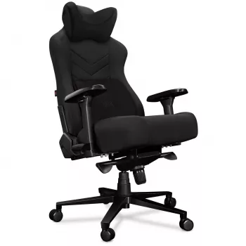 YUMISU 2053 gamingstoel, stofbekleding, zwart (Y-2053-BB-M)