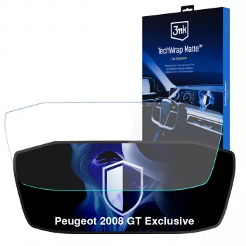 3MK PROTECTION TechWrap Matter beschermfolie voor het instrumentenpaneel van de Peugeot 2008 GT Exclusive