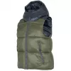 4F dames khaki gewatteerd pufferbodywarmer H4Z22 KUDP004 maat L