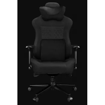 YUMISU 2052 gamingstoel, stoffen bekleding, zwart (Y-2052-GB-M)
