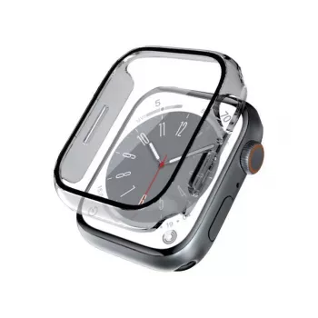 Crong Hybrid Watch Case met gehard glas voor Apple Watch 40mm - Transparant