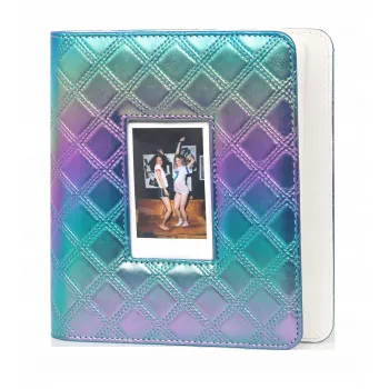 LOVEINSTANT Holografisch fotoalbum voor 288 polaroidfoto's, veelkleurig, PU-leer, vensteromslag, geschikt voor Fuji Instax, Canon Ivy, Xiaomi, Polaroid, HP Sprocket, Kodak Zink