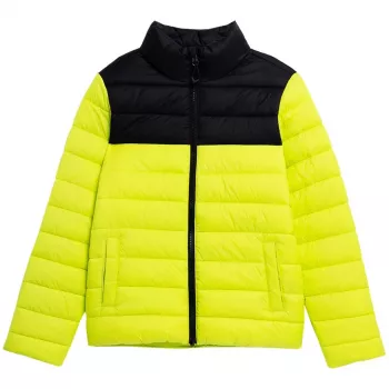 Jongens donsjack 4F Juicy Green 4FJSS23TDJAM077 45S 152cm