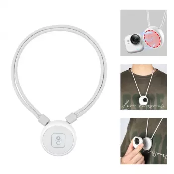 PULUZ PU1205W Magnetische nekhouder met lanyard voor Insta360 GO Ultra, wit