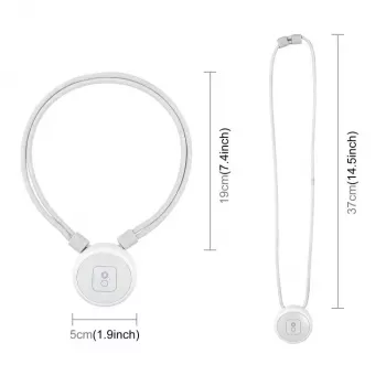 PULUZ PU1205W Magnetische nekhouder met lanyard voor Insta360 GO Ultra, wit