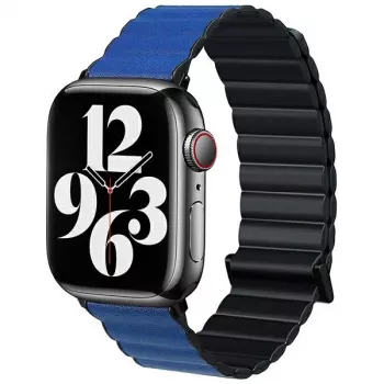 Beline Magnetic Pro armband voor Apple Watch 38/40/41mm zwart/blauw