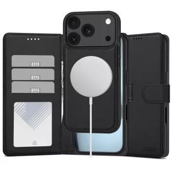 Tech-Protect MagSafe wallet voor iPhone 17 Pro / 18 Pro, mat zwart
