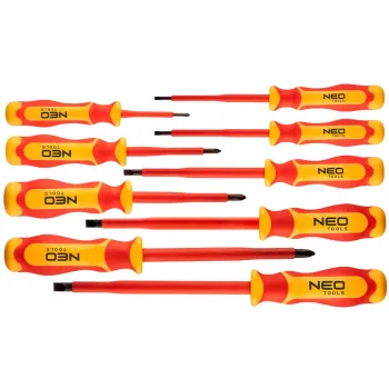 NEO TOOLS 9-delige 1000V geïsoleerde schroevendraaierset met spanningstester