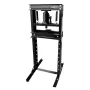 NEO TOOLS 20 ton hydraulische werkplaats pers, H-frame, handmatig, verstelbare tafel, rood/zwart