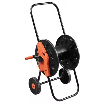 NEO TOOLS tuinslangwagen met slanghaspel, kunststof, 60 m 1/2 inch capaciteit, grijs/oranje