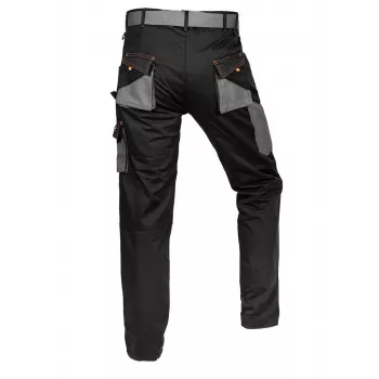 NEO Tools 81-238-XL beschermbroek met 9 zakken en versterkte knieën, grijs/zwart, maat XL