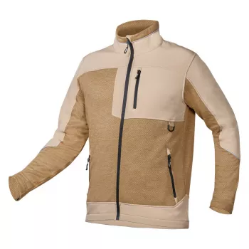 NEO TOOLS softshell-sweatshirt OUTDOOR, beige, maat M – winddicht, waterafstotend, ademend