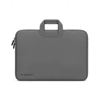 Wozinsky WNT-17G 17,3 inch neopreen laptophoes met verzonken handgreep - grijs