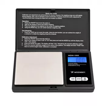 Wozinsky WDW-1000 digitale briefweger 50 kg zwart