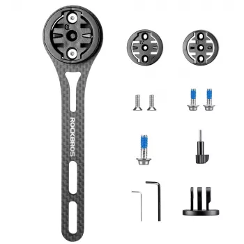 ROCKBROS FK-307W koolstofvezel fietscomputerhouder, zwart