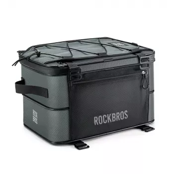 Rockbros A30 ROAD TO SKY opvouwbare bagagedragertas 15-30L grijs