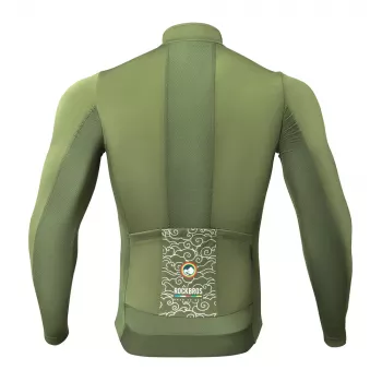 ROCKBROS ROAD TO SKY winddichte thermische fietsjas groen L