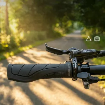 ROCKBROS G326PL ergonomische lock-on fietsgrepen - zwart