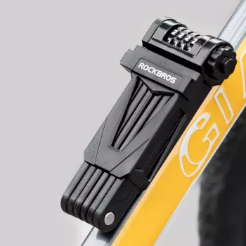 ROCKBROS LFCXR0085 opvouwbaar cijferslot voor fiets, zwart