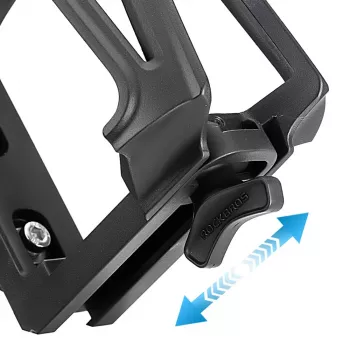 ROCKBROS motorfiets stuur flessenhouder, verstelbaar 360° draaibaar, aluminiumlegering, zwart/rood