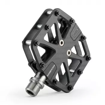 Rockbros C525 carbonfiber platform fietspedalen - zwart