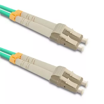 Qoltec LC/UPC naar LC/UPC 2,0 m turquoise OM3-multimode-duplex glasvezel-patchkabel