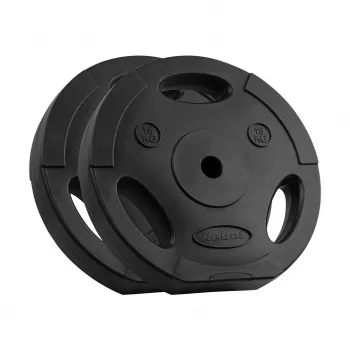 REBEL ACTIVE bitumen-gewichtenset 2x15 kg, 31 mm boring, Tri-Grip-grepen