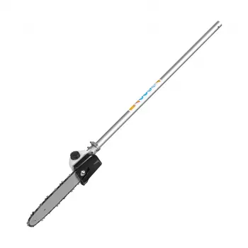REBEL RB-5008 kettingzaagopzetstuk voor bosmaaier, 25 cm zwaard, 3/8 inch steek, 1,3 mm dikte, 44 aandrijfschakels, automatische smering, 150 ml olietank, past op 26 mm 9-spline aandrijving