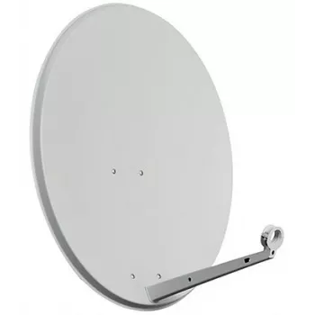 CORAB AS-80-PRO offset satellietschotel 80 cm verzinkt staal lichtgrijs