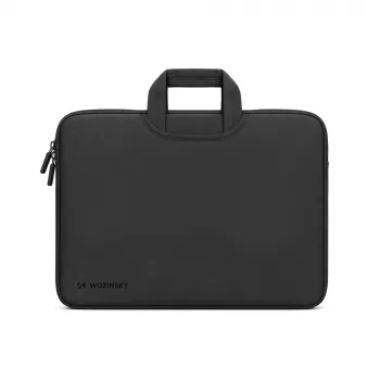 Wozinsky WNT-15B 15,6 inch neopreen laptophoes met verborgen handgreep - Zwart