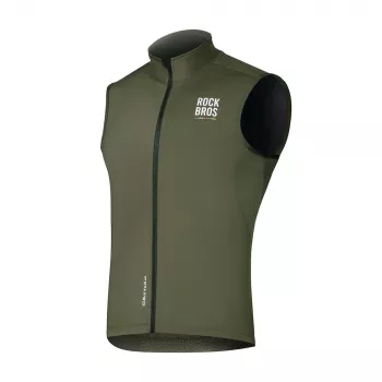 ROCKBROS ROAD TO SKY Winddicht thermo vest voor fietsers Groen M