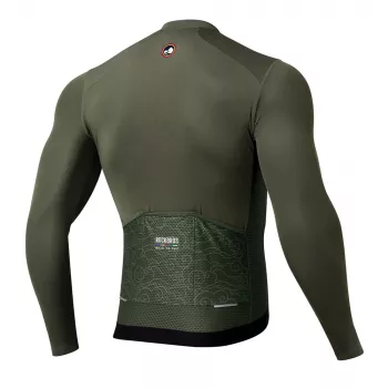 ROCKBROS Heren ROAD TO SKY Lange mouw fietsshirt Groen maat S