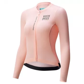 ROCKBROS ROAD TO SKY Dames Lange mouw fietsshirt Roze L