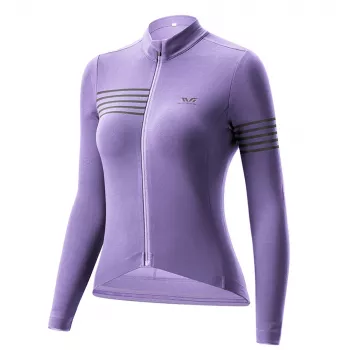 ROCKBROS dames thermo lange mouw fietsshirt YPW065 - paars, maat S