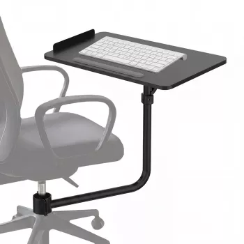 Maclean MC-139 zwarte bureaustoel toetsenbordlade 66x30cm, max. 5kg