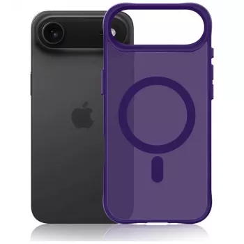 3MK Smoke MagCase paars voor Apple iPhone 15 Pro Max – doorschijnende MagSafe-achterkant hoes