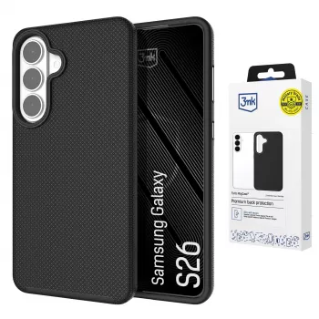 3MK Fortis MagCase voor Samsung Galaxy S26 - transparante MagSafe-achterkant hoes met Absorber150™ valbescherming