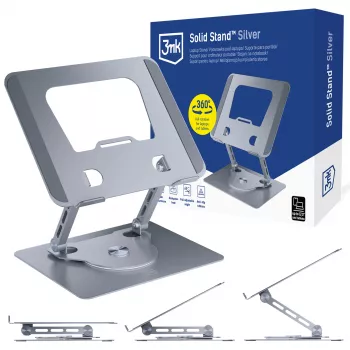 3mk Solid Stand - zilveren universele telefoon- en tabletstandaard