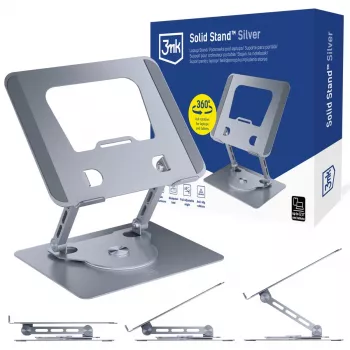 3mk Solid Stand - zilveren universele telefoon- en tabletstandaard